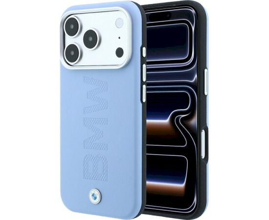BMW Sign Centered Deboss MagSafe Case Aizsargapvalks priekš iPhone 18 Pro / 17 Pro / zils Neoriģinālie Maciņi