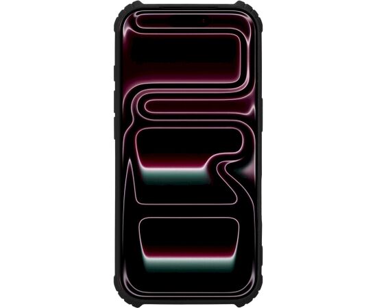 Tactical Quantum Stealth Cover Aizsargapvalks priekš Apple iPhone 17 Pro/18 Pro / caurspīdīgs/melns Neoriģinālie Maciņi