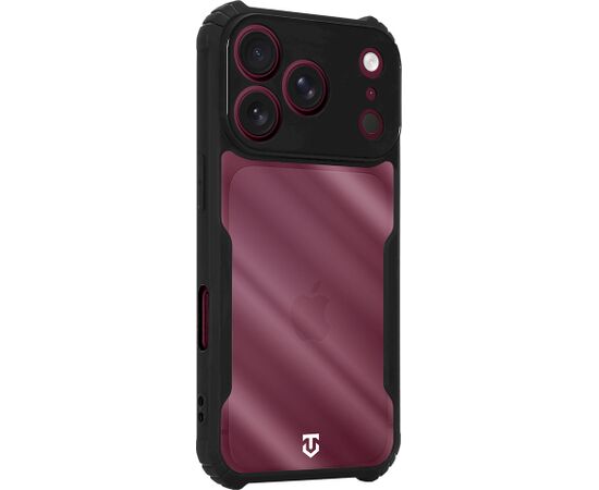 Tactical Quantum Stealth Cover Aizsargapvalks priekš Apple iPhone 17 Pro/18 Pro / caurspīdīgs/melns Neoriģinālie Maciņi