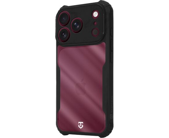 Tactical Quantum Stealth Cover Aizsargapvalks priekš Apple iPhone 17 Pro/18 Pro / caurspīdīgs/melns Neoriģinālie Maciņi