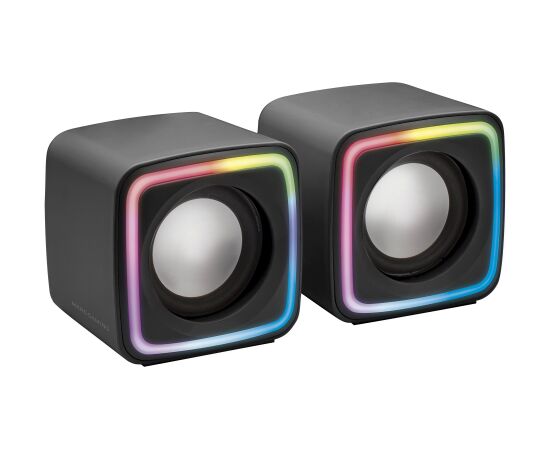 Mars Gaming MSCUBE Компактные RGB игровые колонки DSP 8W / чёрные Aудио-видео
