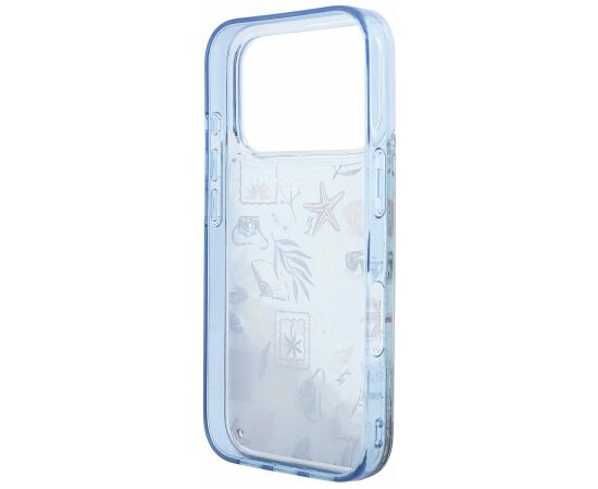 Karl Lagerfeld Liquid Glitter Beach Case Aizsargapvalks priekš iPhone 18 Pro / zils Neoriģinālie Maciņi