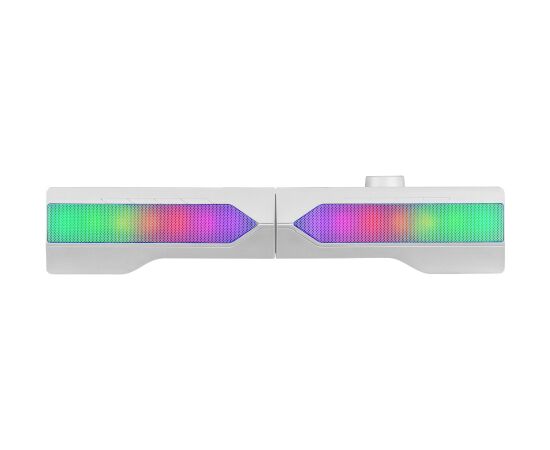 Mars Gaming MSDUOW Bluetooth 5.0 Stereo Soundbar skaļruņi RGB Mesh DSP 15W / balts Jaunumi - Audio-Video