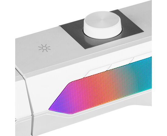 Mars Gaming MSDUOW Bluetooth 5.0 Stereo Soundbar skaļruņi RGB Mesh DSP 15W / balts Jaunumi - Audio-Video