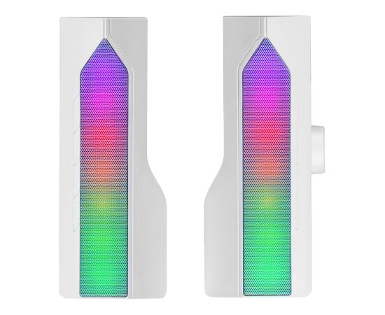 Mars Gaming MSDUOW Bluetooth 5.0 Stereo Soundbar skaļruņi RGB Mesh DSP 15W / balts Jaunumi - Audio-Video