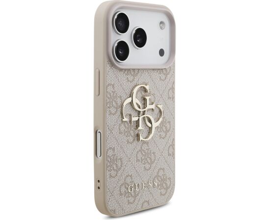 Guess PU 4G Metal Logo Case Aizsargapvalks priekš iPhone 18 Pro / rozā Neoriģinālie Maciņi