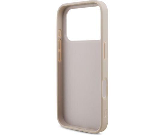 Guess PU 4G Metal Logo Case Aizsargapvalks priekš iPhone 18 Pro / rozā Neoriģinālie Maciņi