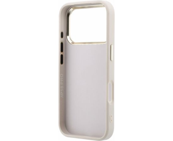 Guess PU 4G Resin Metal Logo Case Aizsargapvalks priekš iPhone 18 Pro Max / rozā Neoriģinālie Maciņi