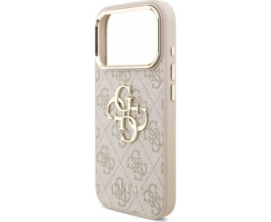 Guess PU 4G Metal Logo Strap Case Aizsargapvalks priekš iPhone 18 Pro / rozā Neoriģinālie Maciņi