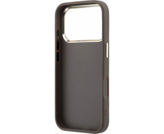 Guess PU 4G Strass Metal Logo Case Aizsargapvalks priekš iPhone 18 Pro Max / brūns Neoriģinālie Maciņi