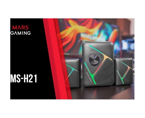 Mars Gaming MSH21 Datoru skaļruņu sistēma 2.1 3D 35W / melni Jaunumi - Audio-Video