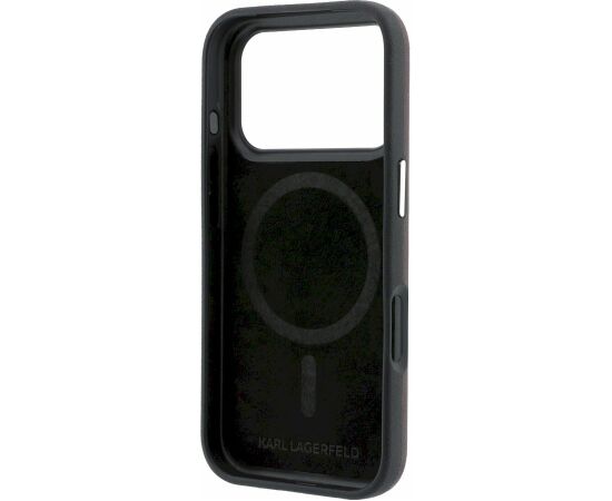 Karl Lagerfeld PU Semi Wrap Smooth Sketch Bodies Magsafe Case Aizsargapvalks priekš iPhone 18 Pro Max / bordo Neoriģinālie Maciņi