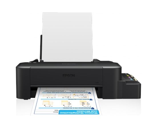 Epson L120 Inkjet Printer /  A4/ 4 Ink Cartridges KCYM/ 8.5ipm mono/ 4.5ipm color /  USB
