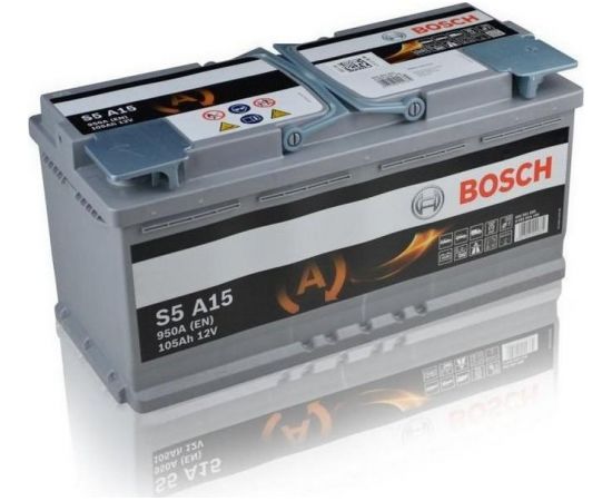 Bosch S5A15 105Ah 950A (EN) 393X175X190 Startera akumulatoru baterija AGM