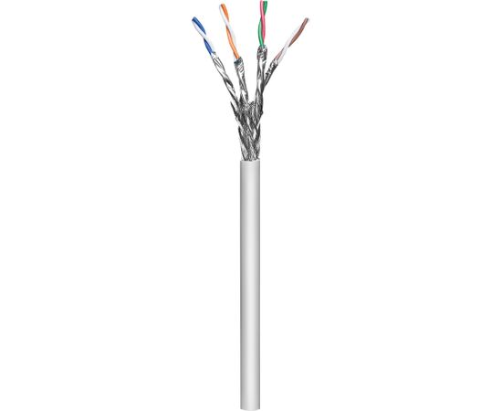 Goobay patch cable CAT6a S/FTP (gray, 305 meters, without plug) Tīkla vadi