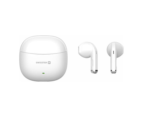 Swissten TWS Mini TUNE Bluetooth Stereo Austiņas ar Mikrofonu Baltas Austiņas