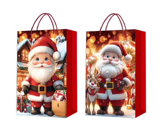 Gift bag FUN SANTA XL, 40x55x15cm, mix Новинки Для дома и сада 
