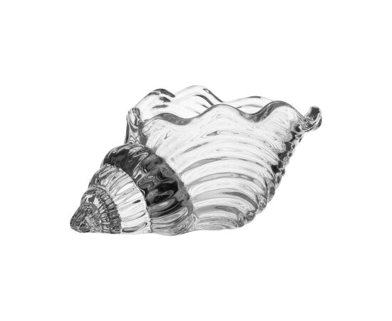 Candle holder SHELL 13xH6cm, glass Новости, мебель, дом