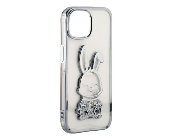 iLike Apple  iPhone 15 Silicone Case Print Desire Rabbit Silver Чехлы - альтернативные