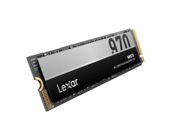 Lexar SSD NM970 1000 GB SSD form factor M.2 2280 Solid-state drive interface PCIe Gen 5X4 Read speed 11000 MB/s Write speed 10000 MB/s SSD Cietie Diski (Solid state drive)