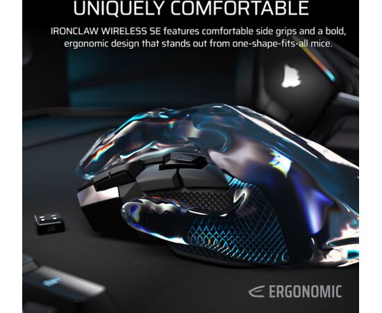 Corsair IRONCLAW SE Gaming Mouse Wireless/Wired 2.4GHz, Bluetooth, USB-C Black Мыши