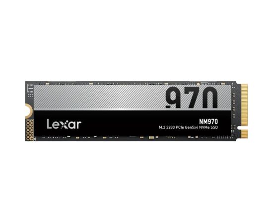 Lexar SSD NM970 512 GB SSD form factor M.2 2280 Solid-state drive interface PCIe Gen 5X4 Read speed 9900 MB/s Write speed 5000 MB/s Жесткие диски (SSD)