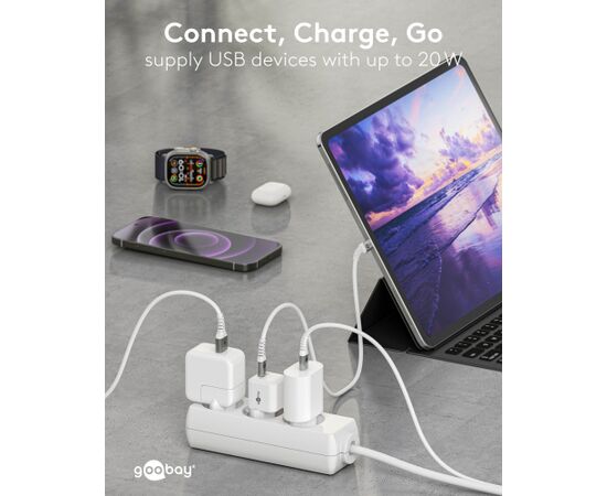 Goobay 20 W USB-C PD GaN Fast Charger Nano USB-C Новинки смартфонов и телефонов
