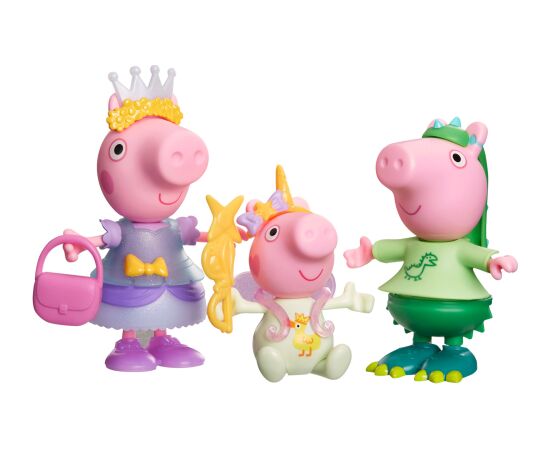 Unknown PEPPA PIG Игровой набор Пеппа и друзья. Костюмы, 3 фигурки по 15 см Конструкторы