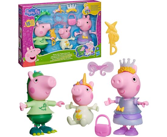 Unknown PEPPA PIG Игровой набор Пеппа и друзья. Костюмы, 3 фигурки по 15 см Конструкторы
