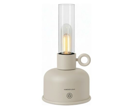 Forever Light FLR-05 Винтажная LED лампа Light beige Biroja galda lampas