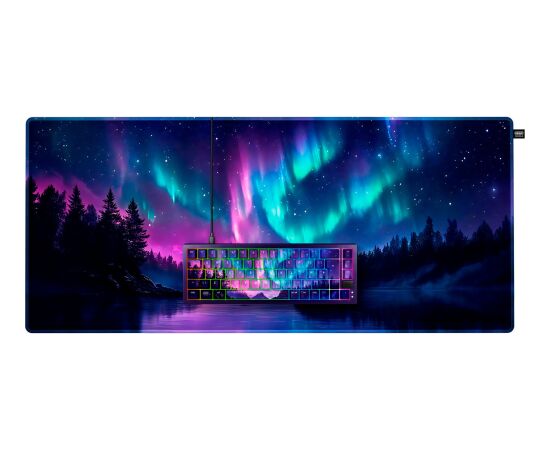 XTRFY Northern Light Bundle (multicolored, DE layout, Cherry MX Northern Light, K5V2 keyboard + GP6 mouse pad) Клавиатуры