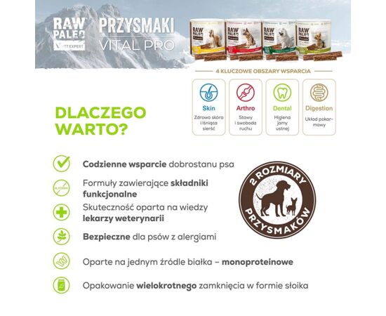 VetExpert Raw Paleo Vital Pro digestion rabbit medium large 100g Suņu barība