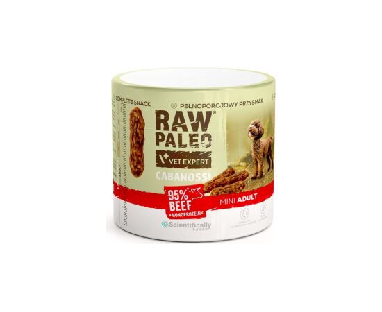 VetExpert Raw Paleo Cabanossi beef mini 100g Suņu barība
