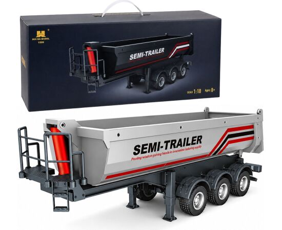Huina 1509 1:18 Scale RC Metal Dump Trailer (Silver) Радиоуправляемые Игрушки