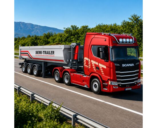 Huina 1509 1:18 Scale RC Metal Dump Trailer (Silver) Радиоуправляемые Игрушки