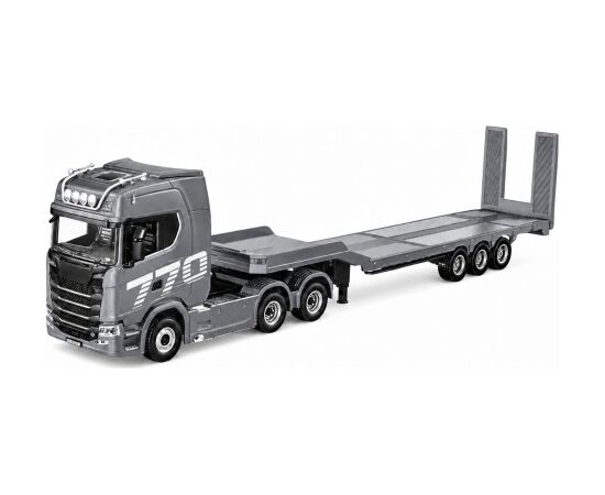 Huina 1:18 Scale Silver Remote-Controlled Scania 770S Truck with Trailer Радиоуправляемые Игрушки