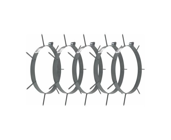 Aeratora tapas zāliena veltnim AWTools AW00391; 270 mm; 65 mm; 5 gab. Rezerves daļas