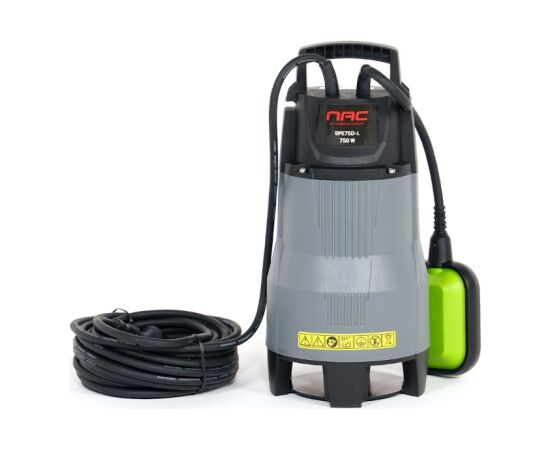 Drenāžas ūdens sūknis Nac SPE75D-L; 750 W Водные насосы