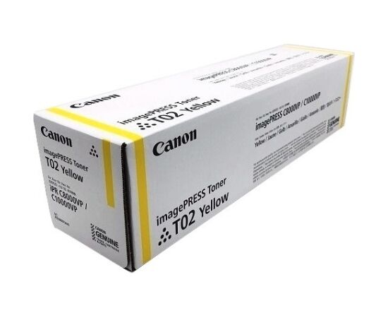 Canon T02 (8532B001) Toner Cartridge, Yellow Lāzerprinteru izejmateriāli