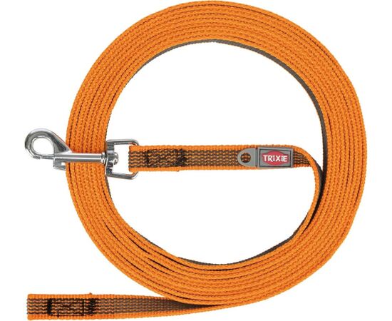 Trixie Smycz treningowa, dla psa, gumowana, S–M: 5 m/15 mm, pomarańczowa Citas preces