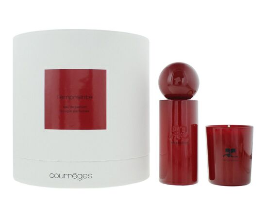 Andre Courreges Courreges Set : L'Empreinte, EDP, Unisex, 100 ml + L'Empreinte, Scented Candle, 75 g Парфюмерные наборы
