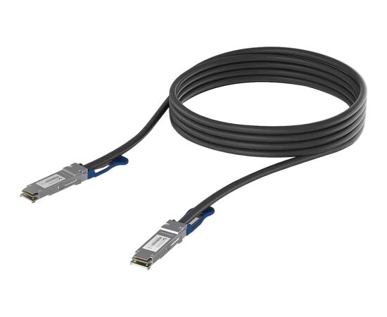 Ubiquiti UACC-DAC-QSFP28-0.5M QSFP28 direct attach cable with a 100 Gbps max data rate, Compatible with QSFP28 and QSFP+ interfaces Tīkla vadi