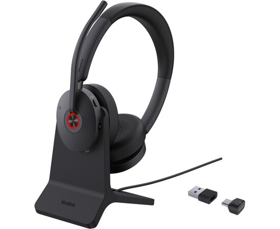 Austiņas Yealink BH74 + statīvs Black Austiņas