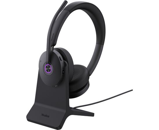 Austiņas Yealink BH74 + statīvs Black Austiņas