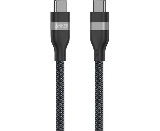 Anker USB-C to USB-C Cable Braided, 0.9m, 240W, Black Anker USB-C Braided Cable, 0.9 m Новинки смартфонов и телефонов