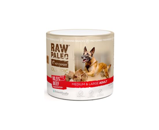 VetExpert Raw Paleo Olympic beef medium large 90g Suņu barība