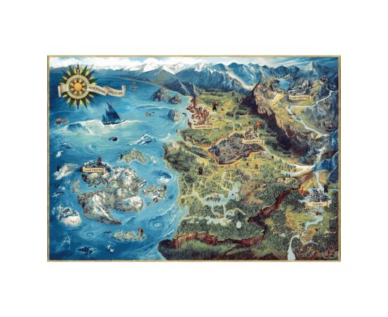 Cenega Publishing Puzzle Good Loot: The Witcher - The Northern Realms Map, 1000 elementów Пазлы