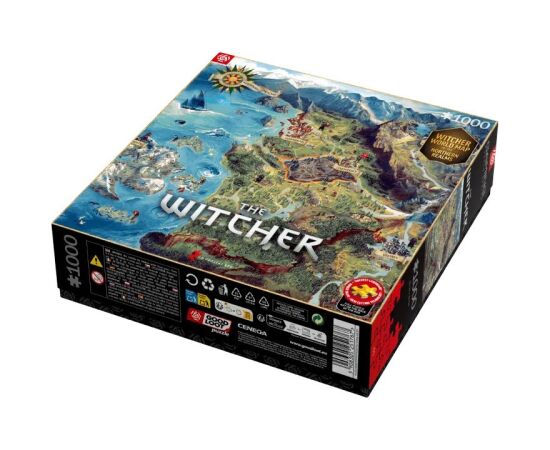 Cenega Publishing Puzzle Good Loot: The Witcher - The Northern Realms Map, 1000 elementów Пазлы