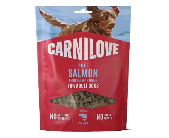 CARNILOVE Soft Salmon with thyme - dog treat - 200g Suņu barība