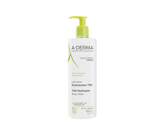 A-derma 72H Hydration Body Lotion - Hydratační tělové mléko 400ml Jaunumi - Smaržas